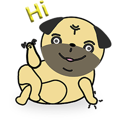 [LINEスタンプ] Ponky Doggy - 1