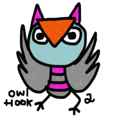 [LINEスタンプ] Owl Hook 2