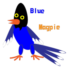 [LINEスタンプ] Dove Dove blue magpie