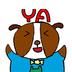 [LINEスタンプ] H Dog move up！！