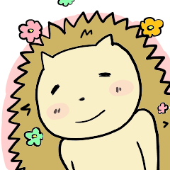 [LINEスタンプ] 媚びないかわいいハリネズミ