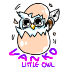 [LINEスタンプ] Vanko little owl