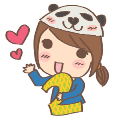 [LINEスタンプ] PandaGirl's Daily Life 2