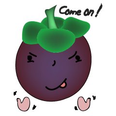 [LINEスタンプ] Chom Chom's friend (Mangosteen)