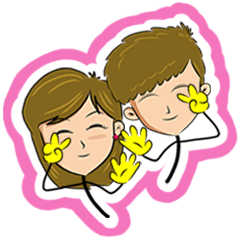 [LINEスタンプ] KC Couple