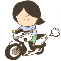 [LINEスタンプ] Go！バイク先生