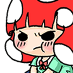 [LINEスタンプ] Mushroom girl CC