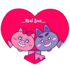 [LINEスタンプ] Murphy ＆ Cerise: Real Love