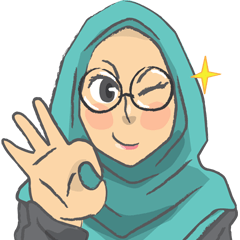 [LINEスタンプ] Sarah The Sweet Hijab Girl