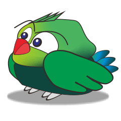 [LINEスタンプ] Inspired by the lively parrot