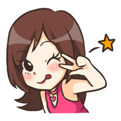 [LINEスタンプ] Pink Girl-Dorothy