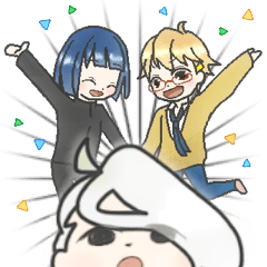 [LINEスタンプ] five for one, one for five.の画像（メイン）