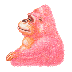 [LINEスタンプ] I LOVE Gorilla