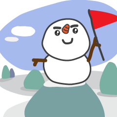 [LINEスタンプ] Manda snowman