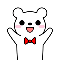 [LINEスタンプ] Bow Tie Bear Animated