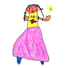 [LINEスタンプ] The little girl's world