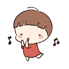 [LINEスタンプ] JJinee is happy everyday.