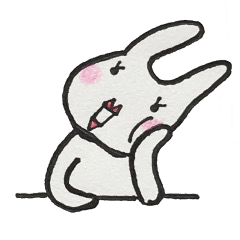 [LINEスタンプ] 甘え上手なウサ子の愛情たっぷり幸せLIFE