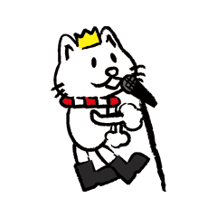 [LINEスタンプ] crown scarf boots CAT