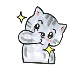 [LINEスタンプ] お習字文字のねこまる