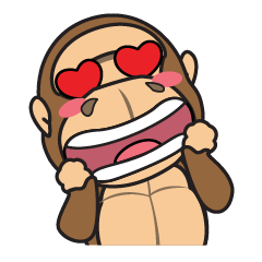 [LINEスタンプ] Little Gorilla - Chibi 1