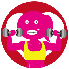 [LINEスタンプ] Girly Ed x Gym