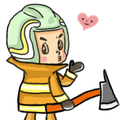 [LINEスタンプ] LITTLE FIRE FIGHTER ANIMATED