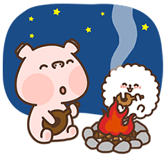 [LINEスタンプ] Hippo ＆ Somi