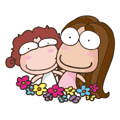 [LINEスタンプ] Miss and Ms.