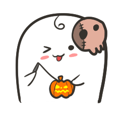 [LINEスタンプ] J Ghost Happy Halloween