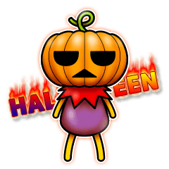 [LINEスタンプ] ハロウィンかぼちゃ