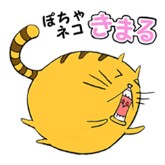 [LINEスタンプ] ぽちゃネコ きまる