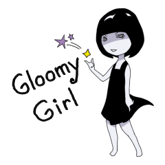 [LINEスタンプ] Gloomy Girl...