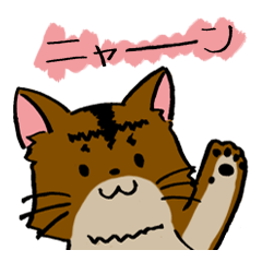 [LINEスタンプ] うちの猫（メス・雑種）のスタンプ