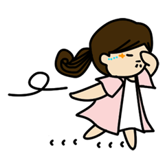 [LINEスタンプ] The brave and sorrow of chubby princess