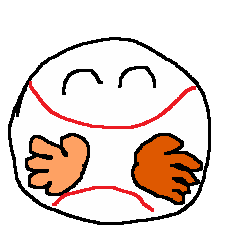 [LINEスタンプ] A greeting in baseballの画像（メイン）