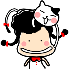 [LINEスタンプ] Kitty,Doggie and Me