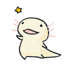 [LINEスタンプ] ウーパールーパーのようせい