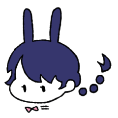 [LINEスタンプ] ウサギの女の子
