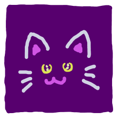 [LINEスタンプ] ハロウィーン黒猫スタンプの画像（メイン）