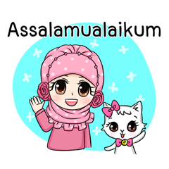 [LINEスタンプ] Happy Princess Hijab