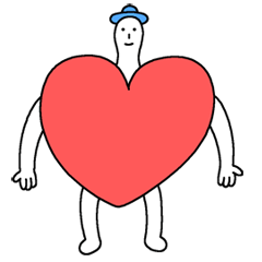 [LINEスタンプ] dorodoro ver .9 / heartman