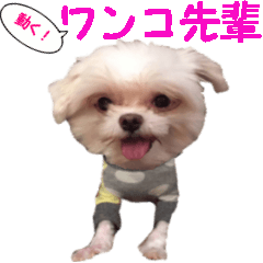 [LINEスタンプ] 動く毒舌犬