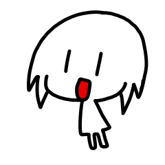 [LINEスタンプ] まっしろな子