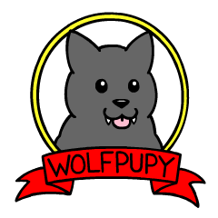 [LINEスタンプ] wolfpupy