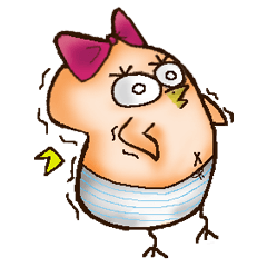 [LINEスタンプ] panties chicken girl