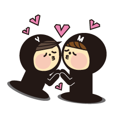 [LINEスタンプ] Sweet couple ever