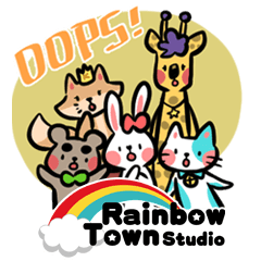 [LINEスタンプ] Rainbow Town！ Animals Ver.