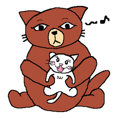 [LINEスタンプ] ゆうにゃんとゆりにゃんのまったり日常