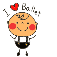 [LINEスタンプ] little ballerino